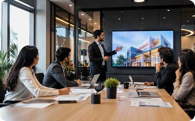 MOS Utility business presentation and collaboration visual