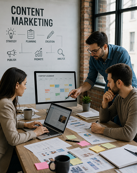 Strategic content marketing and thought leadership